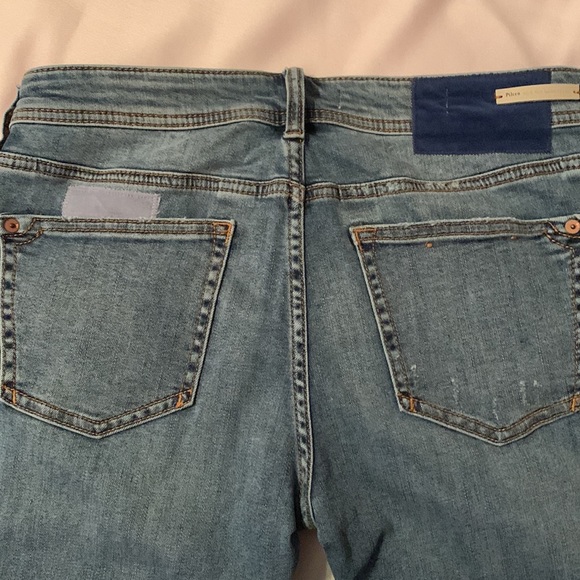 Pilcro and Anthropologie Slim Boyfriend Patchwork Jeans, size 26 - Picture 4 of 16